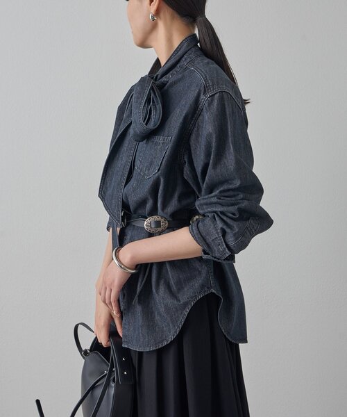 Loungedress（ラウンジドレス） ブラウス シャツ デニムボウタイ