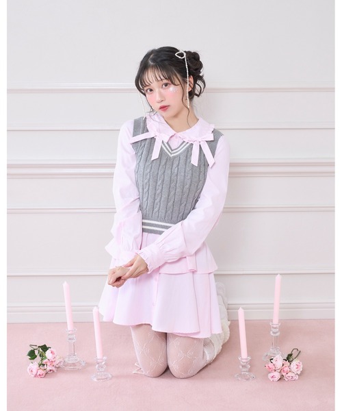 3枚セット Tシャツ、ワンピース Honey Cinnamon（ハニーシナモン） シャツワンピース ベストセット
