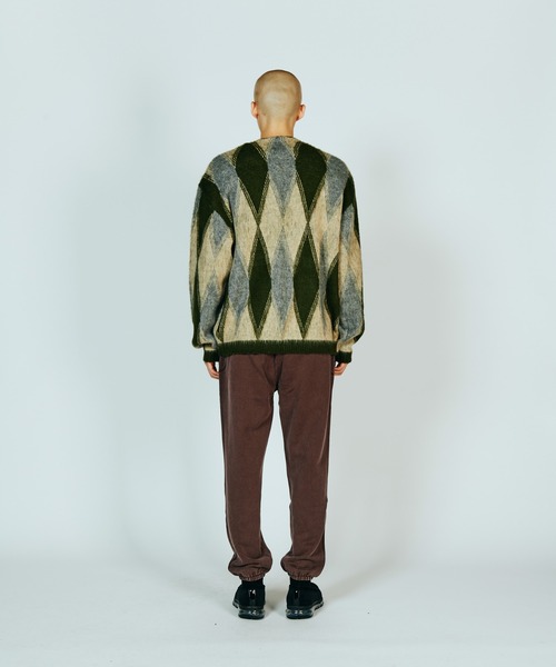 Towncraft アクリルカーディガン アーガイル柄 TOWNCRAFT カーディガン / タウンクラフト SHAGGY VINTAGE