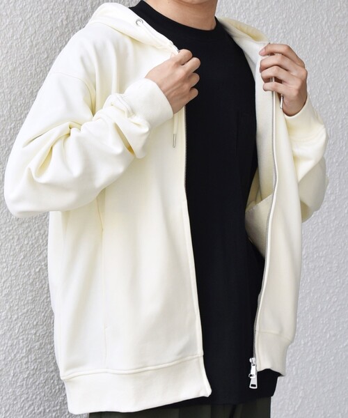 SHIPS any パーカー any: CLASSY バックタック スウェット ジップ