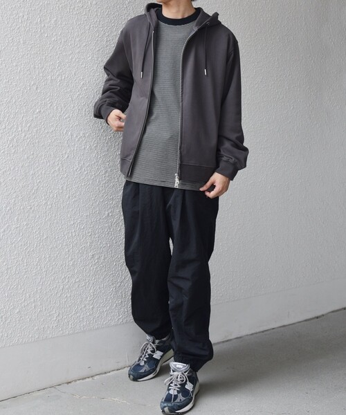 SHIPS any パーカー any: CLASSY バックタック スウェット ジップ