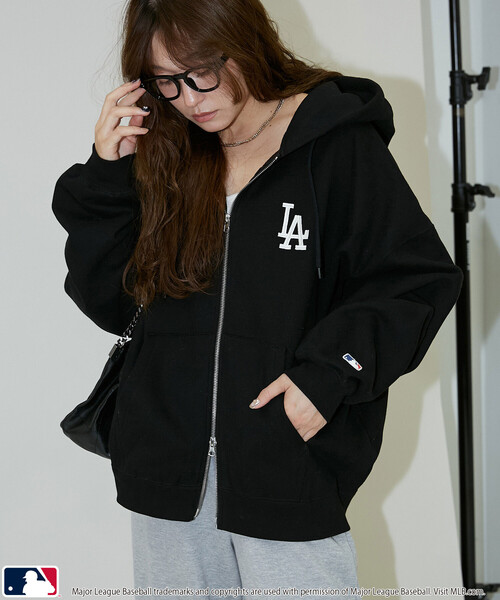 MLB パーカー MLB/メジャーリーグベースボール 別注 SWEAT ZIP HOODIE