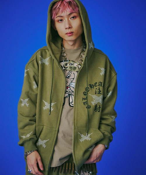 GALFY（ガルフィー） パーカー GALFY-ピカピカ注射器パーカー メンズ