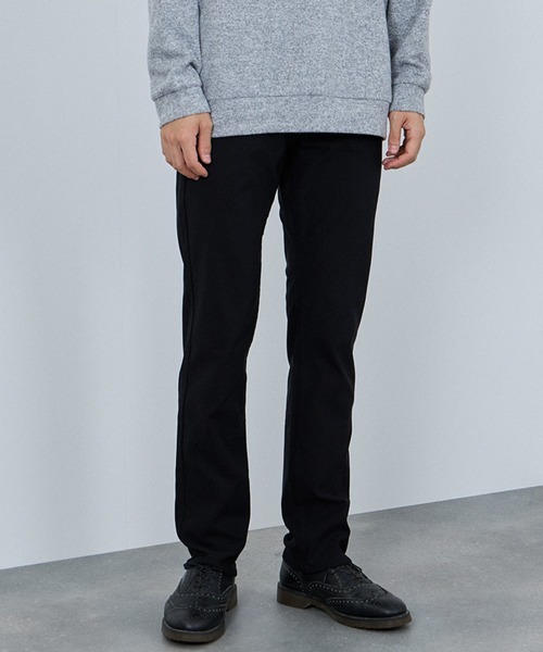 NAVY パンツ あったかメガストレッチ裏起毛ストレートパンツ メンズ