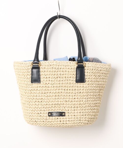 未使用￥29,700BLUE LABEL CRESTBRIDGE 籠バッグ BLUE LABEL CRESTBRIDGE（ブルーレーベルクレストブリッジ） かご