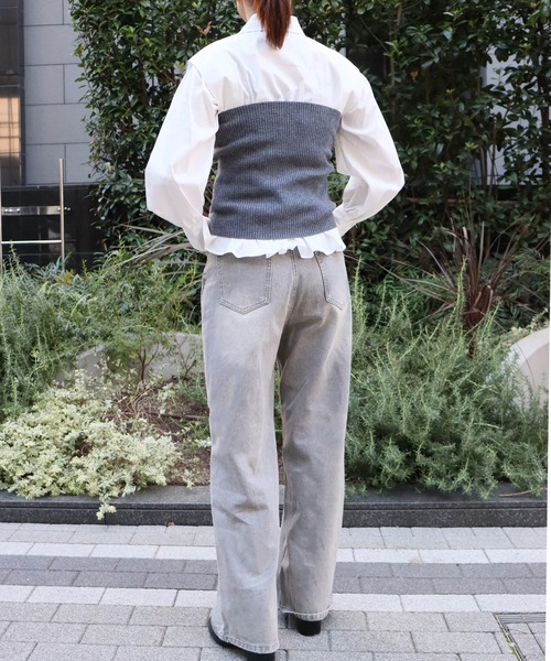 「attiree」 加工デニムパンツ LARGE ブルー レディース_画像7