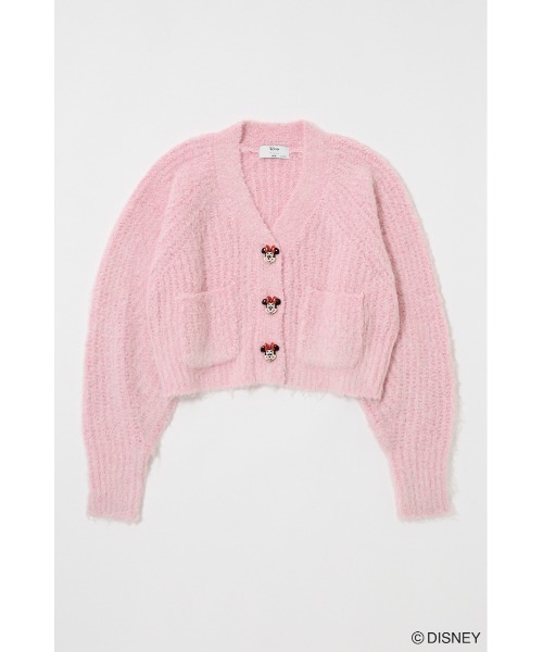 Disney SERIES CREATED by MUS カーディガン MD FACE BUTTON CD