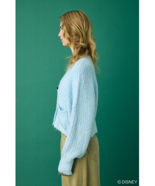 Disney SERIES CREATED by MUS カーディガン MD FACE BUTTON CD