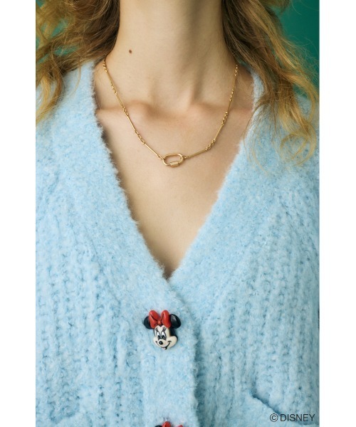 Disney SERIES CREATED by MUS カーディガン MD FACE BUTTON CD