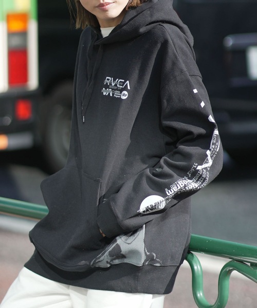 RVCA ブラック パーカー グラフィックプリント RVCA（ルーカ） パーカー メンズ レディース : ZOZOTOWN Yahoo!店