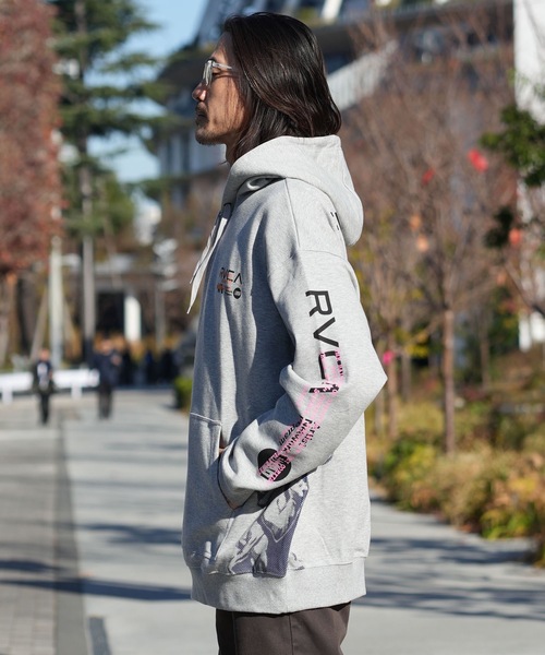 メンズビッグシルエット RVCA バックプリントロゴ プルオーバーパーカーS RVCA（ルーカ） パーカー メンズ OVER PRINT HD パーカー 「2025年秋冬