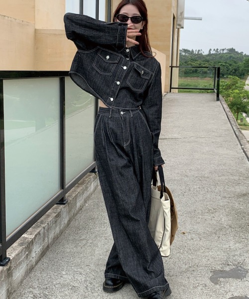 RADIANT デニムセットアップ Aelina セットアップ デニムセットアップ レディース : ZOZOTOWN Yahoo