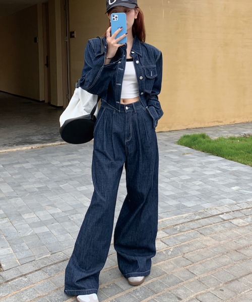 ADDITION STORE セットアップ ＼これだけでコーデが決まる♪／デニム