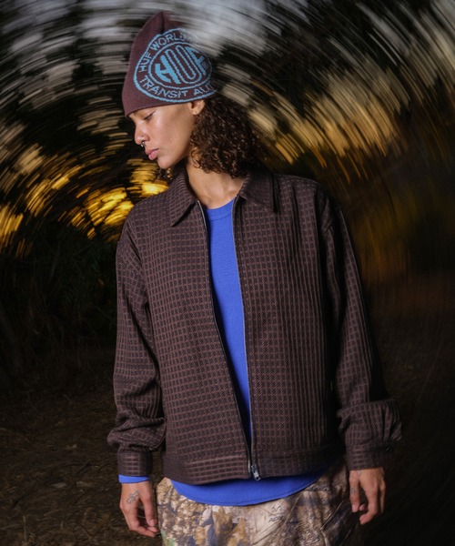 HUF（ハフ） シャツ WAFFLE WEAVING ZIP LS SHIRT メンズ レディース