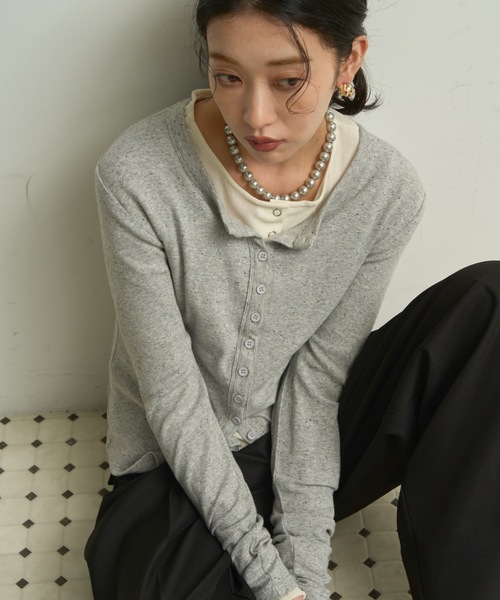 カーディガン Multi-Rib Cardigan/マルチリブカーディガン レディース