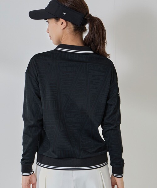 JUN&ROPE'（ジュンアンドロペ） ポロシャツ ポロ ペナント柄JQ長袖ポロ