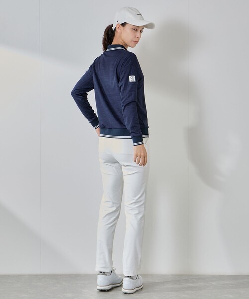 JUN&ROPE'（ジュンアンドロペ） ポロシャツ ポロ ペナント柄JQ長袖ポロ