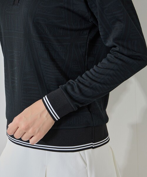 JUN&ROPE'（ジュンアンドロペ） ポロシャツ ポロ ペナント柄JQ長袖ポロ