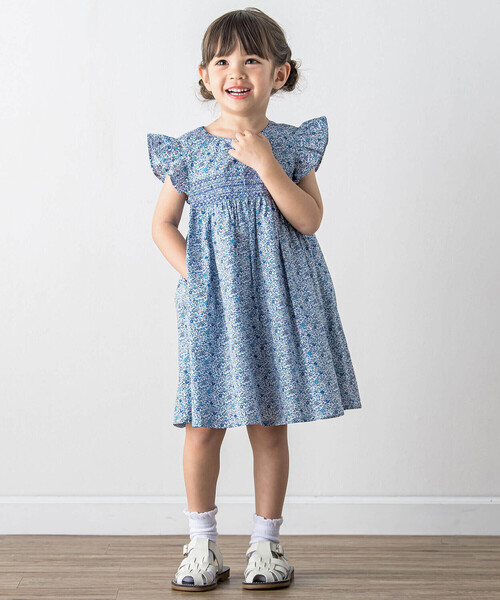 「Tartine et Chocolat」 「KIDS」ノースリーブワンピース 120cm ブルー系その他 キッズ_画像2