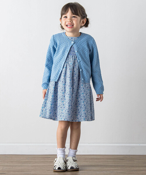 「Tartine et Chocolat」 「KIDS」ノースリーブワンピース 120cm ブルー系その他 キッズ_画像3