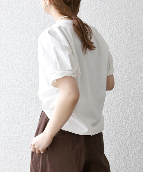 「SHIPS any」 半袖カットソー ONE SIZE ネイビー レディース_画像7
