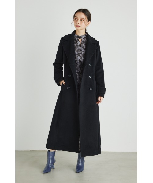 「rienda」 チェスターコート MEDIUM ブルー レディース_画像3