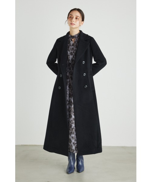 「rienda」 チェスターコート MEDIUM ブルー レディース_画像4