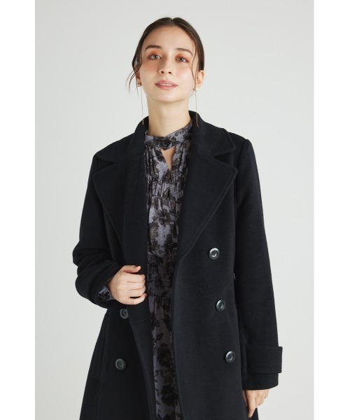 「rienda」 チェスターコート MEDIUM ブルー レディース_画像6