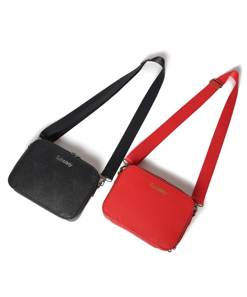 Subciety（サブサエティ） ショルダーバッグ Leather shoulder bag