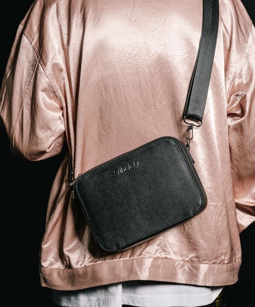 Subciety（サブサエティ） ショルダーバッグ Leather shoulder bag 
