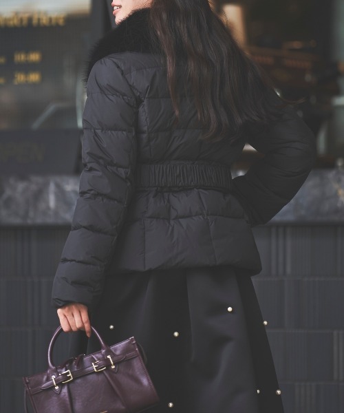 SWINGLE（スウィングル） ダウンコート ダウンジャケット ファー襟