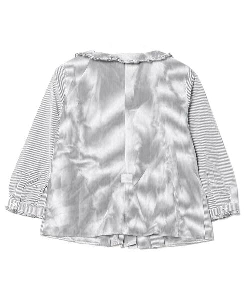 「HONORE」 7分袖ブラウス - グレー レディース_画像2