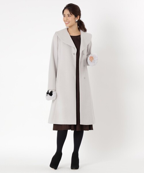 TO BE CHIC（トゥー ビー シック） コート 40 グレー レディース