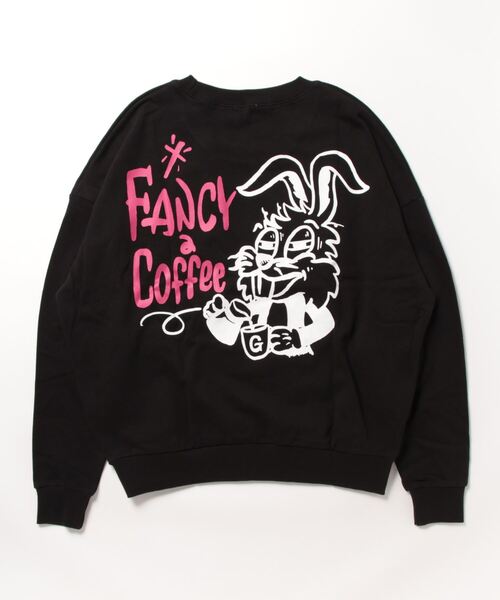 「GYDA」 スウェットカットソー FREE ブラック レディース_画像3