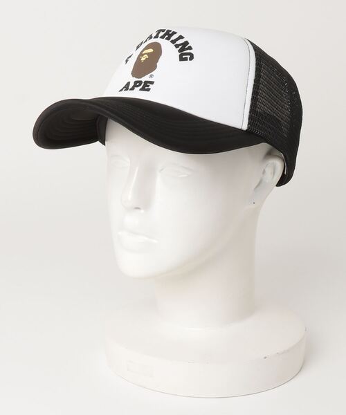 A BATHING APE（アベイシングエイプ） メッシュキャップ FREE ブルー