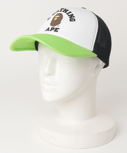 A BATHING APE（アベイシングエイプ） メッシュキャップ FREE ブルー