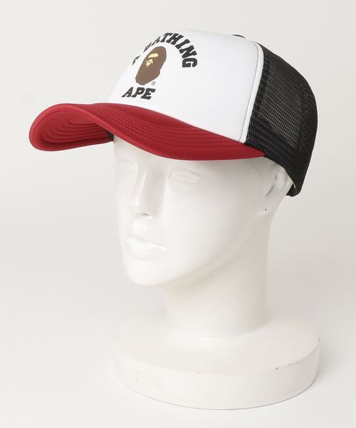 A BATHING APE（アベイシングエイプ） メッシュキャップ FREE ブルー