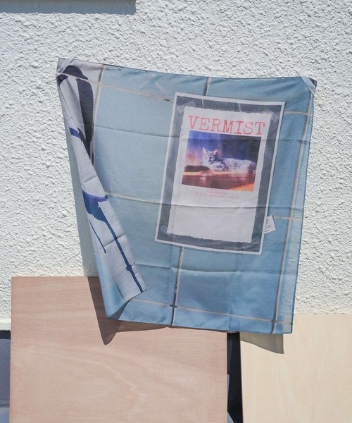 LY スカーフ バンダナ 「LY」Postcard scarf ポストカードスカーフ