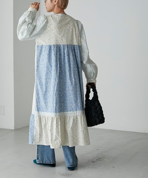 「forksy.」 長袖ワンピース FREE ブルー レディース_画像4