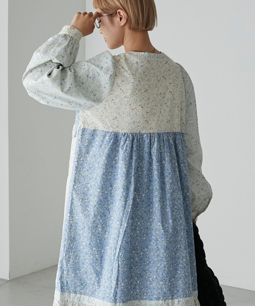 「forksy.」 長袖ワンピース FREE ブルー レディース_画像7