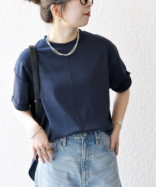 SHIPS any 「SHIPS any」 半袖カットソー ONE SIZE ネイビー