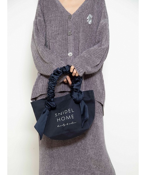 「SNIDEL HOME」 ハンドバッグ FREE ネイビー レディース_画像7