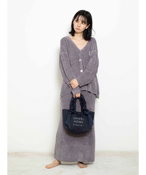 「SNIDEL HOME」 ハンドバッグ FREE ネイビー レディース_画像8