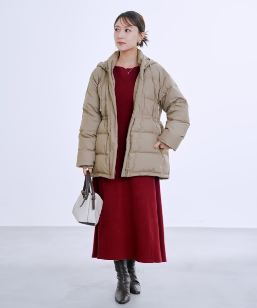 ダウンコート ダウンジャケット 「KAWADA FEATHER/撥水」4ポケット