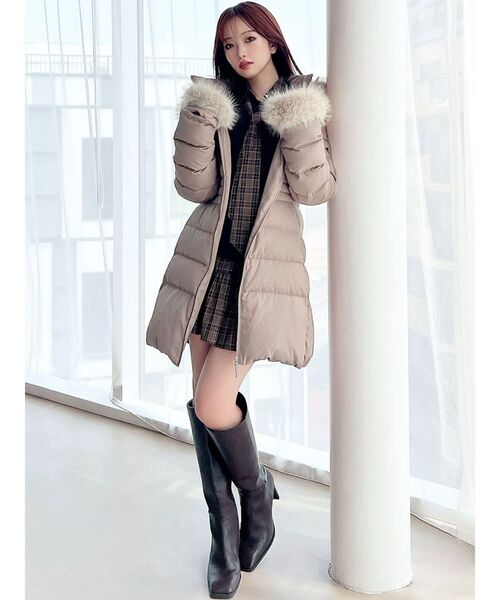 タイムセール！リゼクシー♡ダウンコート 楽天市場】RESEXXY リゼクシー フード付 ダウン コート レディース