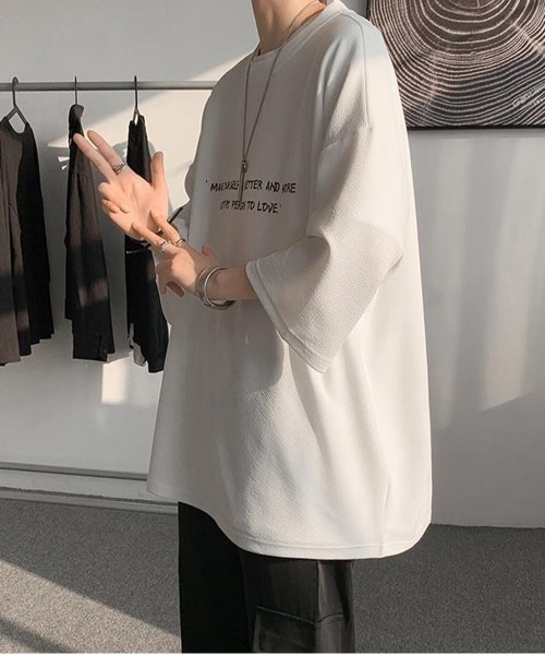 「NEW GENTLEMAN」 半袖Tシャツ L グレイッシュベージュ メンズ_画像4
