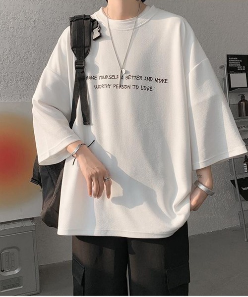 「NEW GENTLEMAN」 半袖Tシャツ L グレイッシュベージュ メンズ_画像5