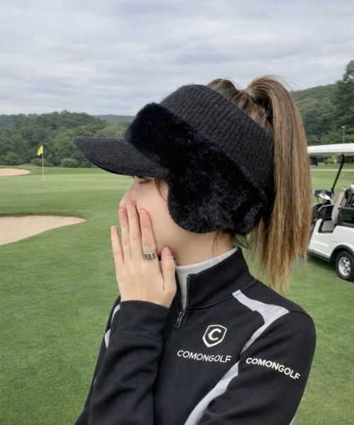 COMONGOLF（コモンゴルフ） ニット帽 ニットキャップ ボアフリース