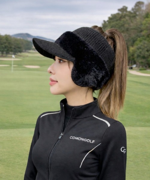 COMONGOLF（コモンゴルフ） ニット帽 ニットキャップ ボアフリース