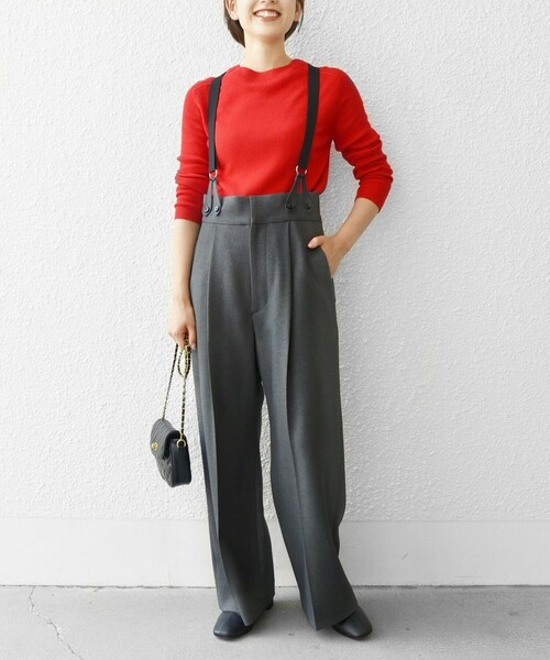 SHIPS any 「SHIPS any」 パンツ 38 チャコールグレー レディース
